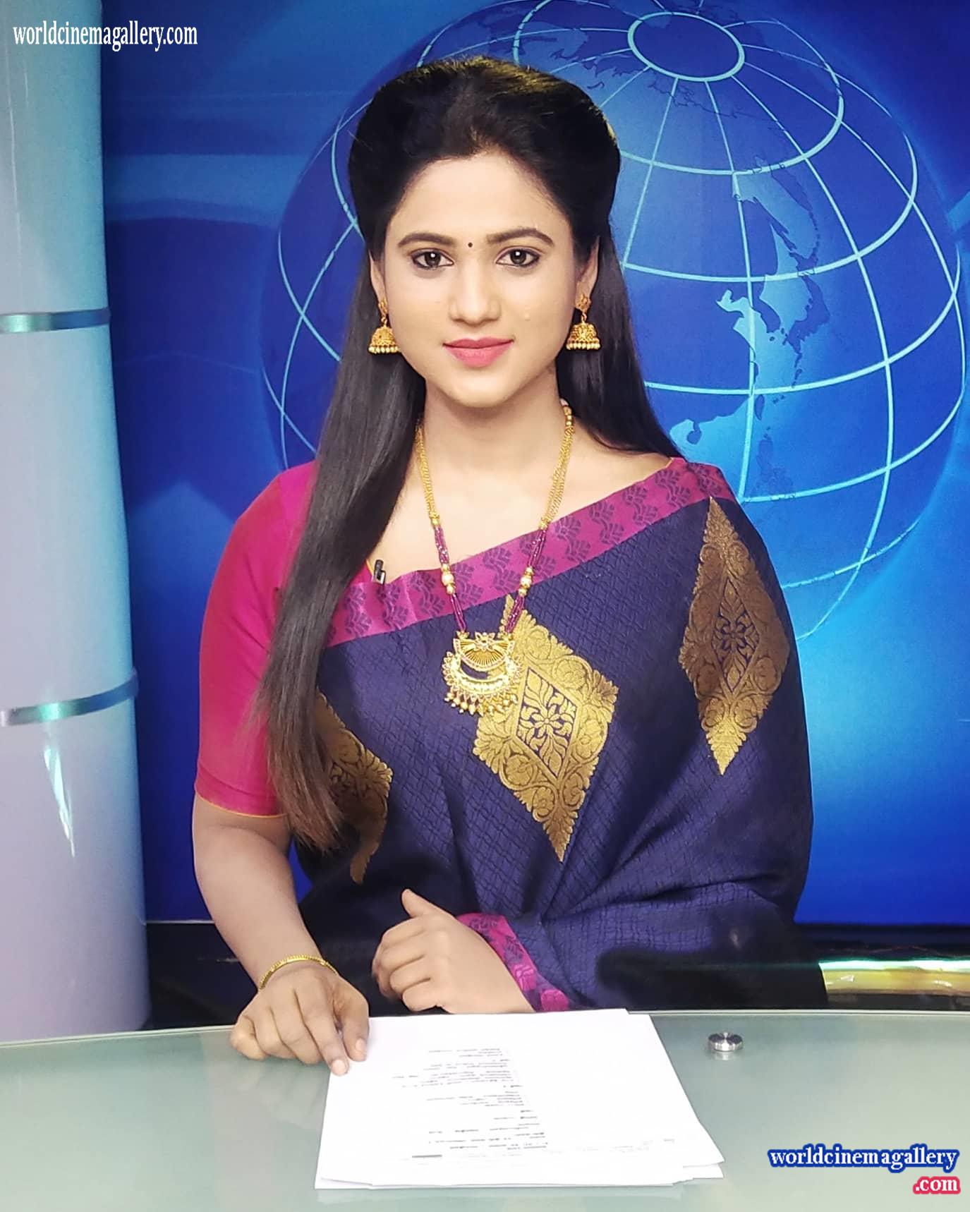 Kanmani Sekar Sun TV news Reader