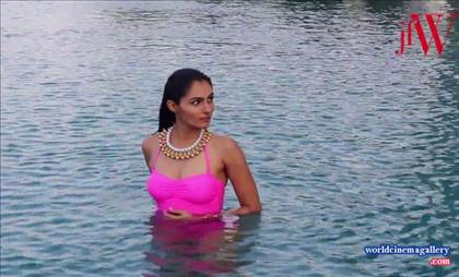 Andrea Jeremiah photoshoot for JFW Magazine