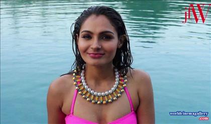 Andrea Jeremiah photoshoot for JFW Magazine