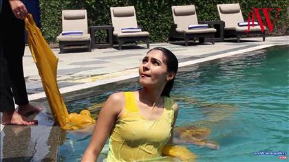 Andrea Jeremiah photoshoot for JFW Magazine