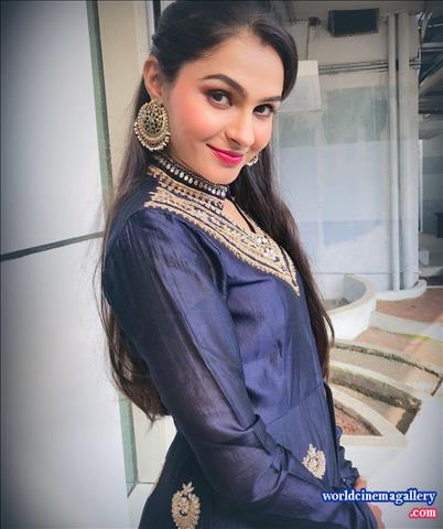 Andrea Stills at Zee cine awards for Taramani movie