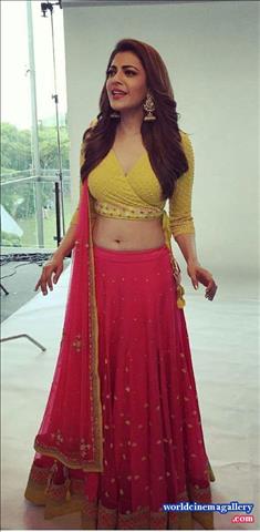 Kajal Aggarwal at Poorvika mobile campaign shoot