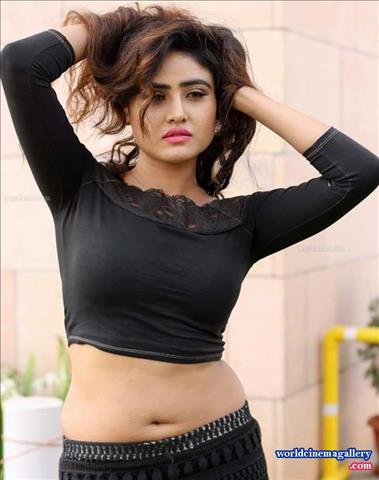 Sony Charishta latest Hot Black Dress PhotoShoot Stills
