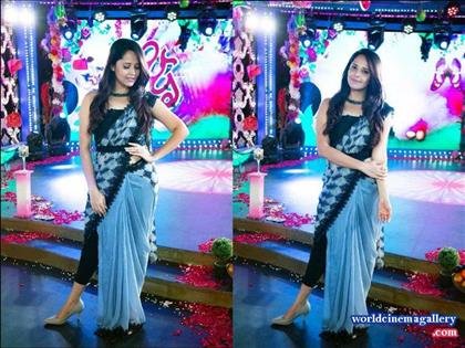 Anchor Anasuya stills from Jabardasth TV show
