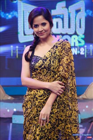 Anchor Anasuya stills from Jabardasth TV show