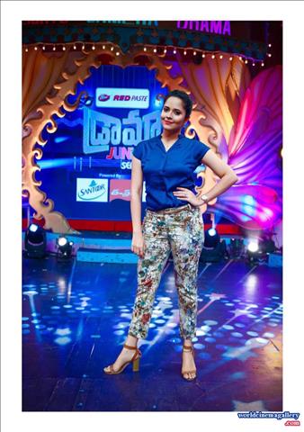 Anchor Anasuya stills from Jabardasth TV show