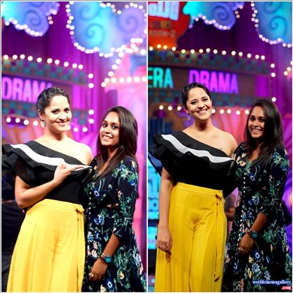 Anchor Anasuya stills from Jabardasth TV show