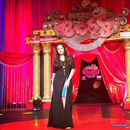 Anchor Anasuya stills from Jabardasth TV show