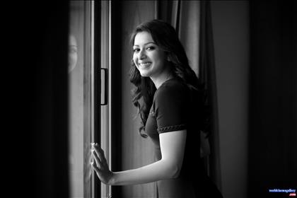 Catherine Tresa latest stills in black dress