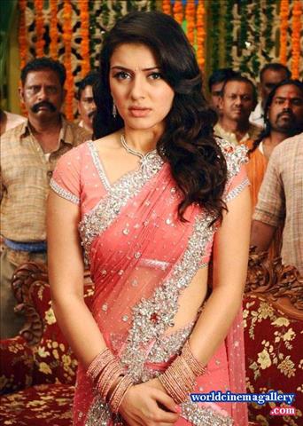 Hansika Motwani traditional saree stills