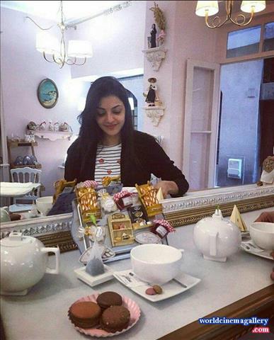 Kajal Aggarwal latest shooting spot  stills from Paris Paris