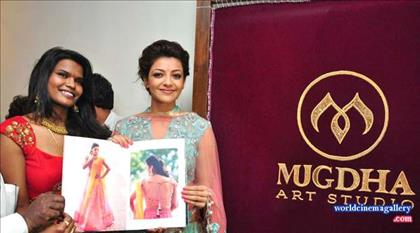 Kajal Aggarwal Stills at Mugdha Art Studio