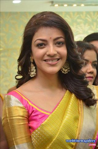 Kajal Aggarwal Stills from Trisha Designer Store Launch In Banjara Hills 