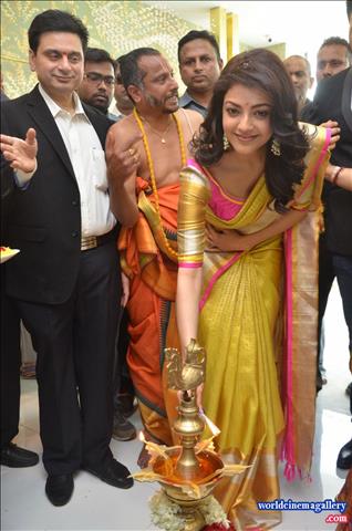 Kajal Aggarwal Stills from Trisha Designer Store Launch In Banjara Hills 