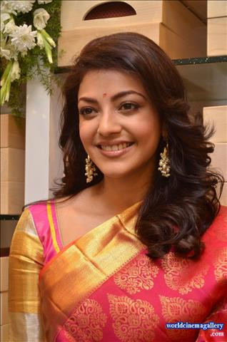 Kajal Aggarwal Stills from Trisha Designer Store Launch In Banjara Hills 