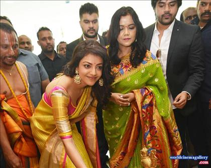 Kajal Aggarwal Stills from Trisha Designer Store Launch In Banjara Hills 