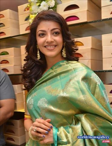 Kajal Aggarwal Stills from Trisha Designer Store Launch In Banjara Hills 