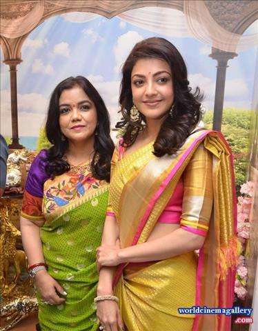 Kajal Aggarwal Stills from Trisha Designer Store Launch In Banjara Hills 