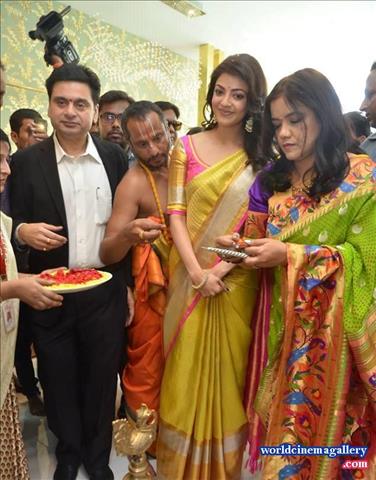 Kajal Aggarwal Stills from Trisha Designer Store Launch In Banjara Hills 