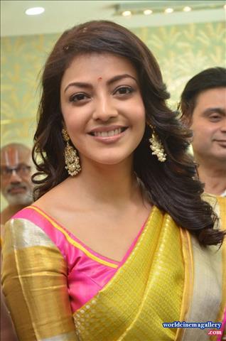 Kajal Aggarwal Stills from Trisha Designer Store Launch In Banjara Hills 