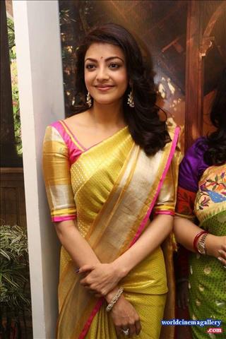 Kajal Aggarwal Stills from Trisha Designer Store Launch In Banjara Hills 