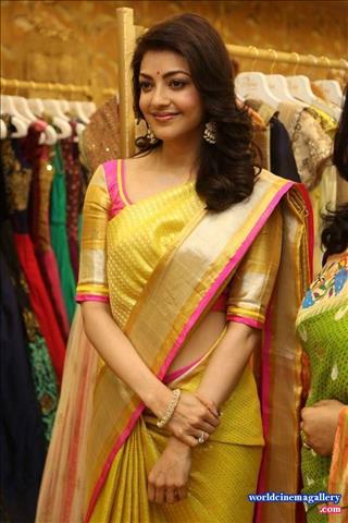 Kajal Aggarwal Stills from Trisha Designer Store Launch In Banjara Hills 