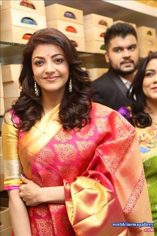 Kajal Aggarwal Stills from Trisha Designer Store Launch In Banjara Hills 
