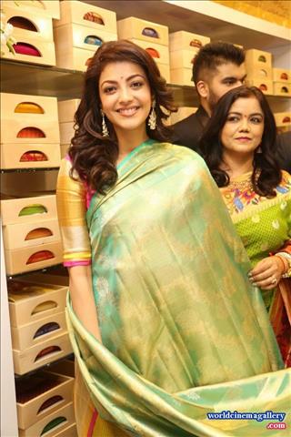 Kajal Aggarwal Stills from Trisha Designer Store Launch In Banjara Hills 