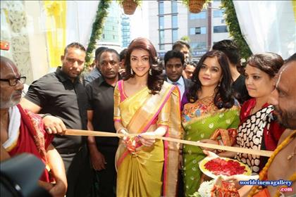 Kajal Aggarwal Stills from Trisha Designer Store Launch In Banjara Hills 