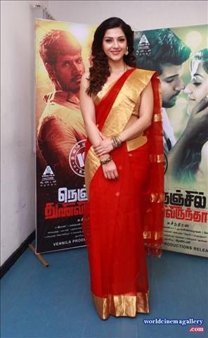 Mehreen Pirzada Nenjil Thunivirunthal Press Meet - World Cinema Gallery