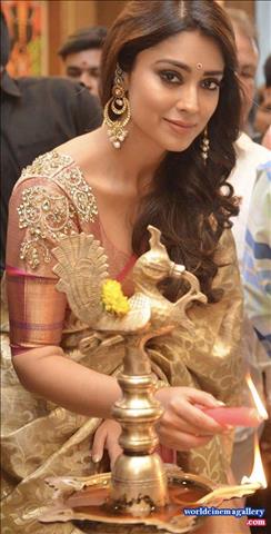 Shriya Saran hot in saree stills