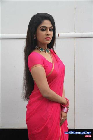 Suntv Nandini Serial Malavika Wales Hot Saree stills