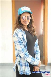 Tejaswi Madivada black dress latest stills 2