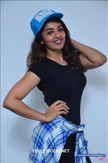 Tejaswi Madivada black dress latest stills