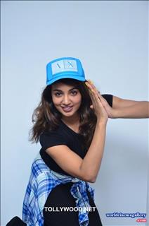 Tejaswi Madivada black dress latest stills