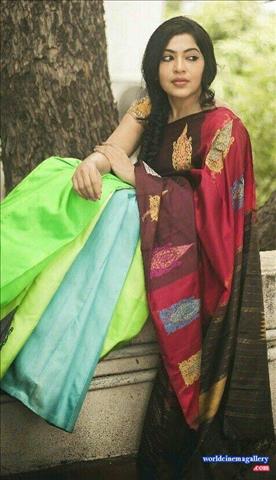Vijay TV anchor VJ Ramya Subramanian Cute latest saree stills 