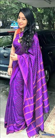 Vijay TV anchor VJ Ramya Subramanian Cute latest saree stills 