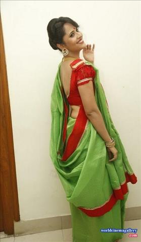 Anasuya Hot saree Stills - World Cinema Gallery