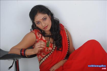 Hari priya Hot  Spicy Red Saree Stills - World Cinema Gallery