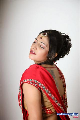 Haripriya Hot stills in Red Saree from Galata Movie - World Cinema Gallery