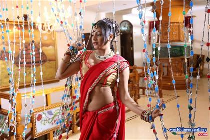 Haripriya Hot stills in Red Saree from Galata Movie - World Cinema Gallery