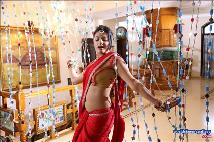 Haripriya Hot stills in Red Saree from Galata Movie - World Cinema Gallery