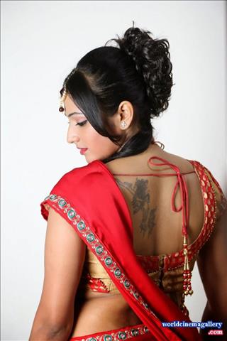 Haripriya Hot stills in Red Saree from Galata Movie - World Cinema Gallery