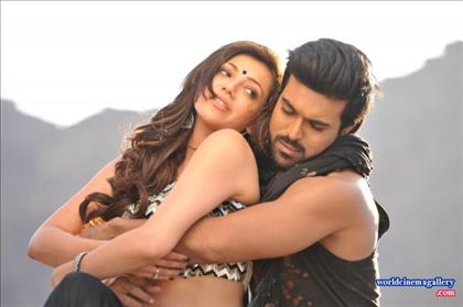 Kajal Agarwal Hot stills with ram charan
