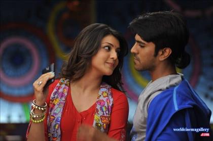Kajal Agarwal Hot stills with ram charan