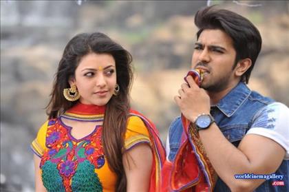 Kajal Agarwal Hot stills with ram charan