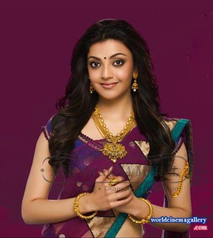 Kajal Agarwal in Saree Stills