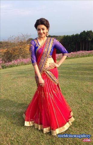 Kajal Agarwal in Saree Stills