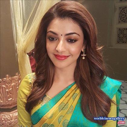 Kajal Agarwal in Saree Stills