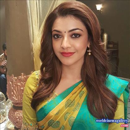 Kajal Agarwal in Saree Stills
